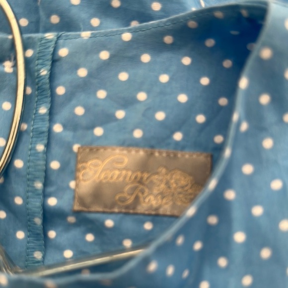 Eleanor Rose Blue A-line Bell Sleeve Dress - Picture 11 of 11